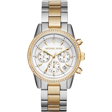 michael kors watches two tone